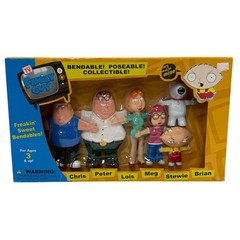 Family Guy Freakin’ Sweet Bendables! 6 Figures New In Box