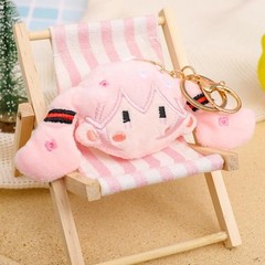 Hatsune Miku Cartoon Plush Doll Keychain Anime Modelling Plush Stuffed Doll