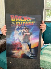 BACK TO THE FUTURE mc fly 3-D HOLOGRAPHIC LENTICULAR 3 IMAGE CHANGING poster