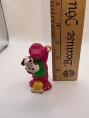 Barney And Baby Bop Small Cake Topper Vintage Figures