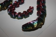 3D PRINTED SNAKE Articulated Metallic Rainbow Toy SHIPS FREE!