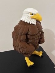 American GigaChad Eagle – Patriotic Muscle Eagle Figure