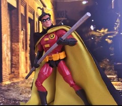Custom Dc Collectibles Universe Robin CAPE COWL Batman 1:12 Not figure