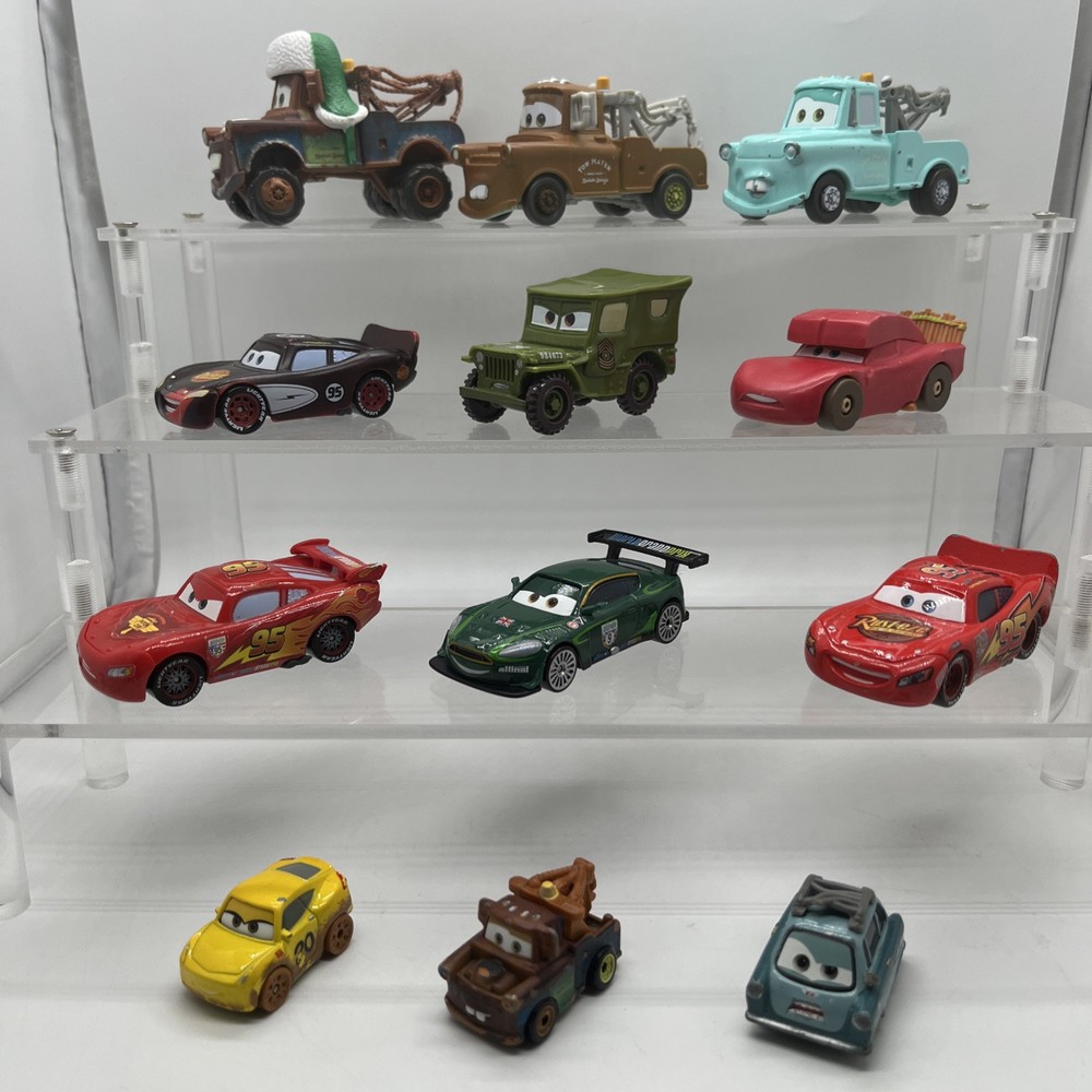 Disney Pixar CARS Mixed Lot Of 12 Die cast Plastic Tow Truck More