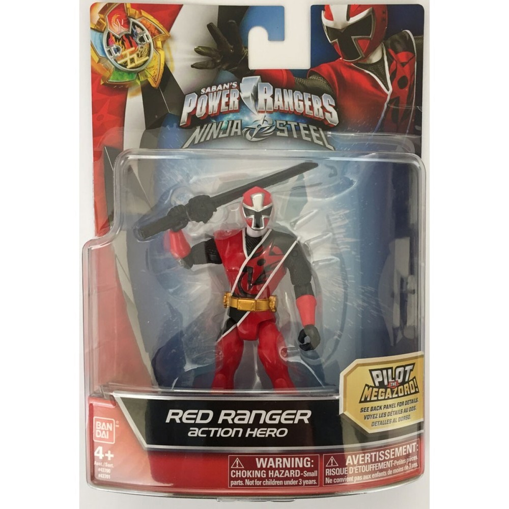 Power Rangers Ninja Steel 5-Inch Red Ranger Action Hero Figure
