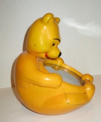 VINTAGE DISNEY SHELLCORE WINNIE THE POOH ROLL ‘N PLAY MIRROR 1983 BABY CRIB TOY