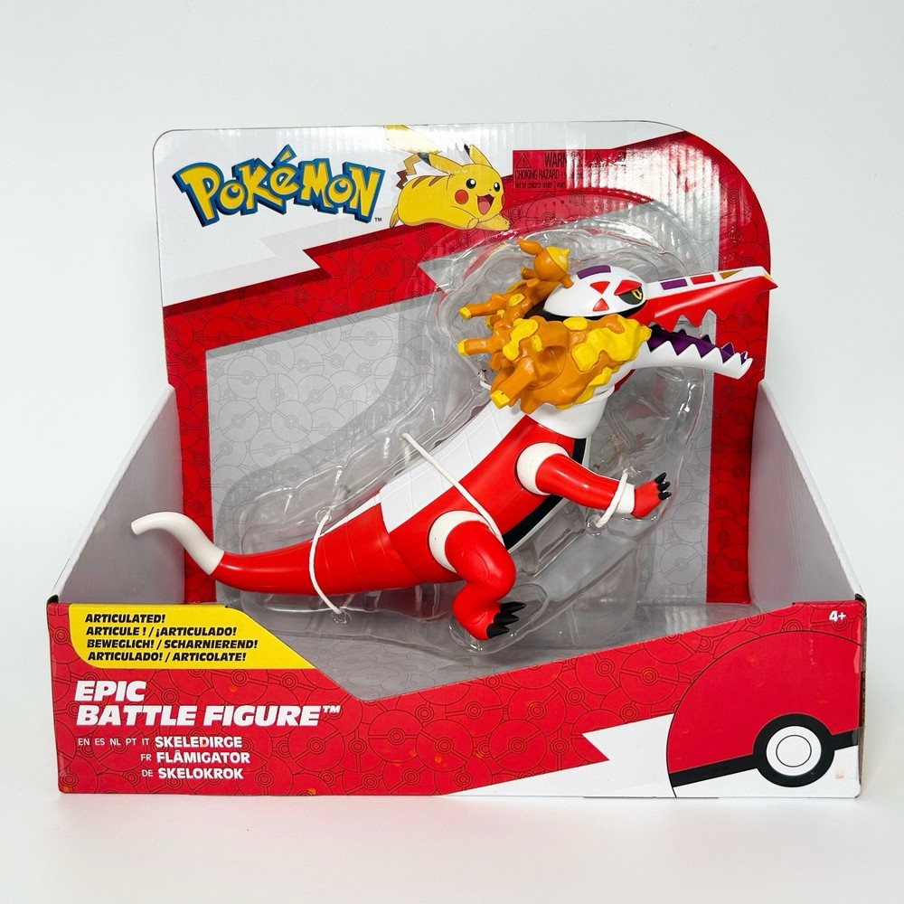 Pokemon Skeledirge Epic Battle Figure 12 Inch Jazwares Action Figure New NIB Toy