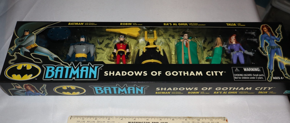 SEALED 2001 Batman Shadows of Gotham City 4 Figures Talia Ra’s Al Ghul NOS MISB