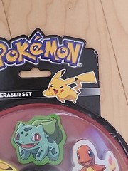 Pokemon 7-Piece Eraser Set Creatuve Kids 2016 Sealed New