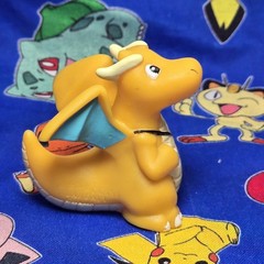 Pokemon Dragonite Bag Figure Finger Puppet 1999 Nintendo Bandai Vintage Japan