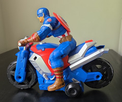 Marvel Avengers RC Captain America On Motorcycle 6.5” Figure *No Remote Control*