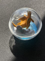 Pokemon Dragonite Figurine Clear Poke Ball Flying Dragon Nintendo