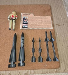 1983 Gi Joe Skystriker (XP-14F) Complete w/BLUEPRINTS and Pilot ACE w/ File Card