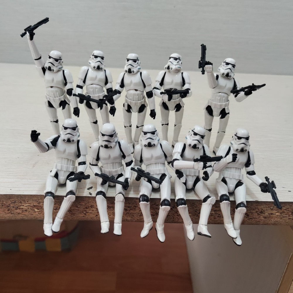 10pcs 3.75″ Star Wars Stormtroopers OTC Trilogy +11 Guns – Full Articulated