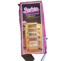 Vintage 1978 Barbie Dream Furniture Collection Refrigerator Freezer box extras
