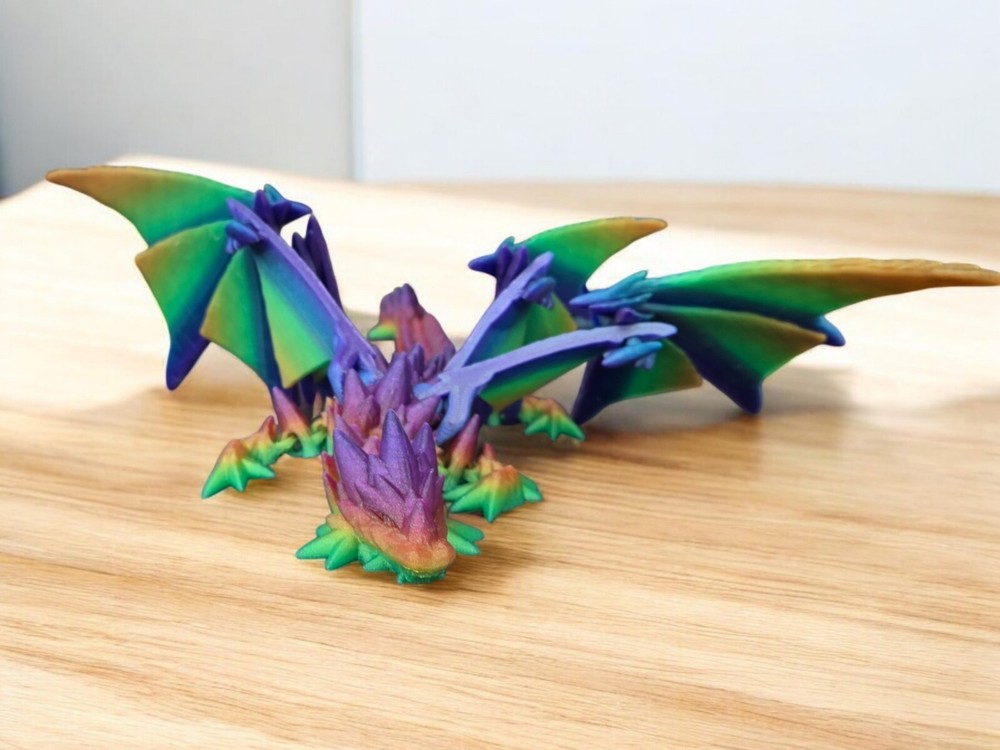 3d print, dragon, Armored Spike Dragon, for him, birthday gift, christmas