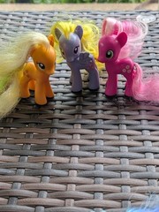 My Little Pony G4 FiM 3″ Figure Lot Of 7 Toys w/ Brushable Hair 2010 Magic