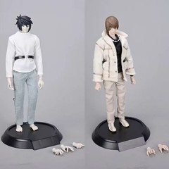 Death Note L Yagami Light 1/6 Action Figure Anime Model Toy Boxed Real Clothes