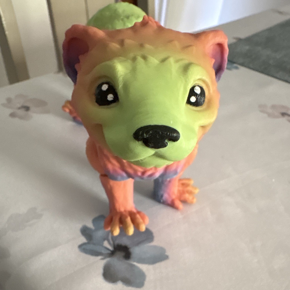 Fully Jointed Otter Action Figure – Plastic, multicolor, large 3d printed fidget