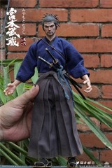ZGJKTOYS Miyamoto Musashi Ronin Samurai 12in Action Figure Doll Model L-001