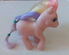 My Little Pony Fluttershy II Purple 2002 Vintage Hasbro G3 MLP Rainbow Hair
