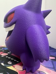 3d printed Gengar Fan Art Approximately ￼9.5” Tall (24cm) Fuzzy Skin Print