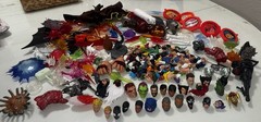 Huge Lot Of Marvel Legends & DC McFarlane Figure Heads Hands Weapons & More