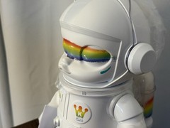 POP MART Mega Space Molly 400% Rainbow Open Box