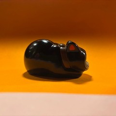 Real Head Sleeping Fortune Cat Sofubi Figure RealxHead RHS Japan