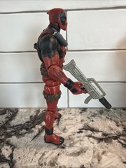 Hasbro Marvel Deadpool 7.5” Action Figure with Loose Rifle Red Black