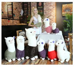 Giant Plush Alpaca Cute Stuffed Llama Soft Toy Doll Pillow Kids Gift 80/100CM