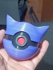 Gengar Pokémon Figure Plastic Toy/Prop, Purple Black Gray Red
