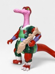 DINOSAUCERS QUACKPOT GLASSLITE BRAZIL VINTAGE FIGURE WITH 3D WEAPON RARE