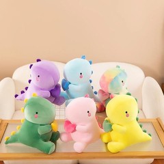 Cute Dinosaur Plush Toy Soft Stuffed Animal Rebound Doll Kids Gift Decor