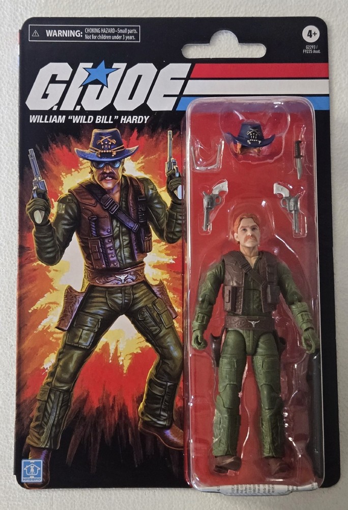 GI Joe Classified Series Retro Cardback Wild Bill Hardy 6in Figure New Hasbro