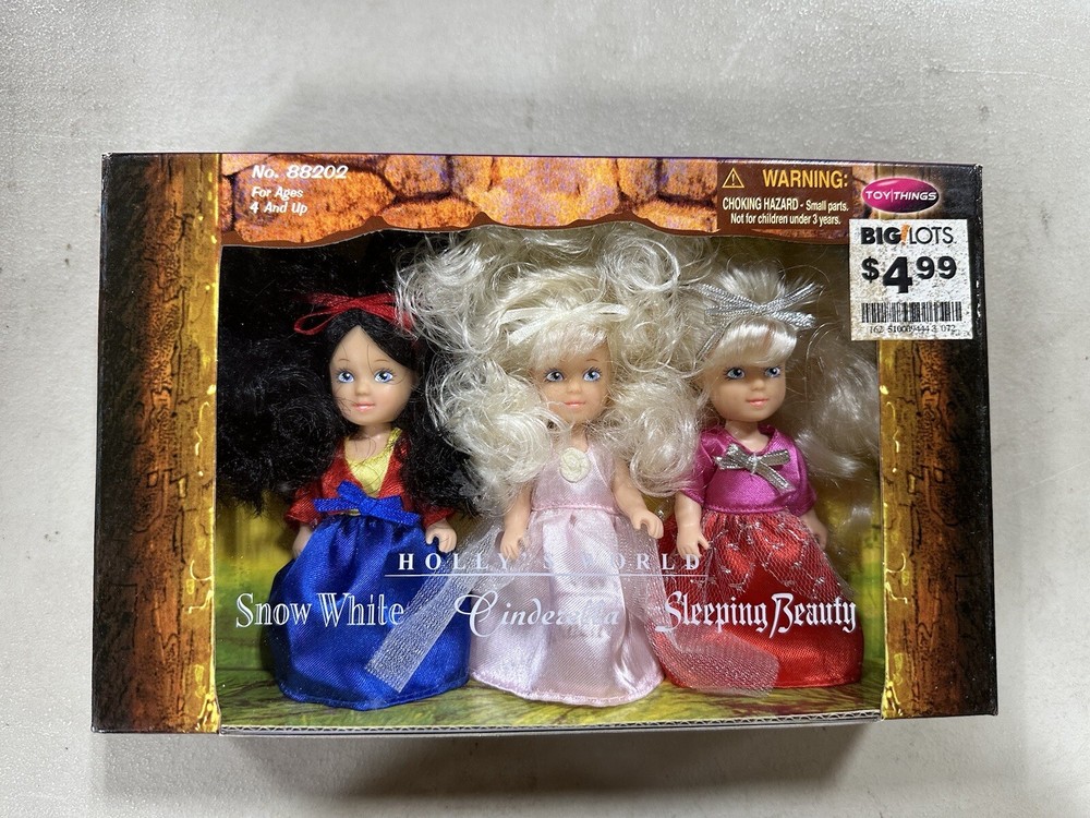 Holly’s World Collectibles SNOW WHITE, CINDERELLA, & SLEEPING BEAUTY C24 #1