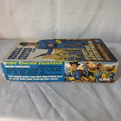 VTG Marx General Custer Fort Apache Fighters Movable w/ Box Accessories 90% VG
