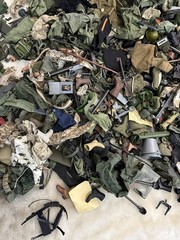 Massive 18lb GI Joe, Formative INTL, 21st Century Toys Lot Uniforms Guns Helmet