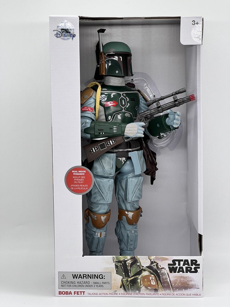 Star Wars – Boba Fett 13.5″ inch Talking Action Figure by Disney Store NIB