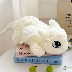 Anime White Dragon Plush Stuffed Animal Body Pillow Cushion Toy