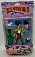 NEW! Ace Ventura Pet Detective Figure w Animal Friends Alt Head (NECA, 2020) 🔥