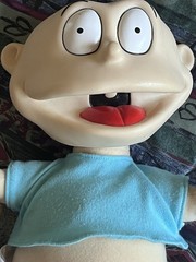 VINTAGE 1997 VIACOM MATTEL THE RUGRATS TOMMY PICKLES Teal Shirt White Diaper