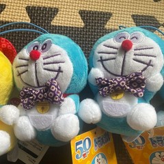 Doraemon Japanese Style Mascot Plush – Full Set of 4 Types (50th Anniversary)