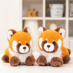 6.7in Raccoon Plush Toy Lying Stuffed Animal Pillow Cute Soft Gift