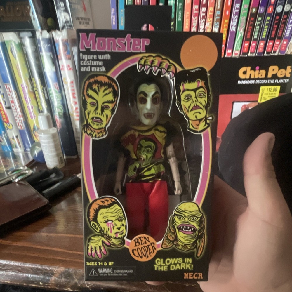 NECA Ben Cooper Monster Action Figure with Costume & Mask, Glow in the Dark