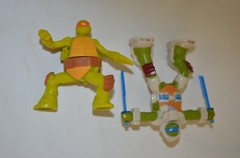 LOT 3 TMNT Ninja Turtles Viacom Action Collectables McDonald 2016 3″ Happy Meal