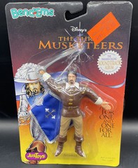 The Three Musketeers Aramis Charlie Sheen 1993 JusToys Bend-Em Bendy Figure