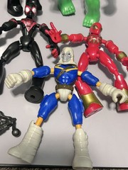 Marvel Bend and Flex 8 Figure Lot SPIDER-MAN – IRON MAN Hulk Plus Extras