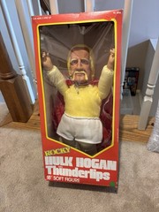 Vintage 1985 Appleworks Rocky Thunderlips Hulk Hogan 18″ Plush Doll . NEW