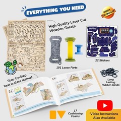 DIY Mechanical Hand STEM Robotics Toy Kit for Kids 8+ Science Engineering Gift